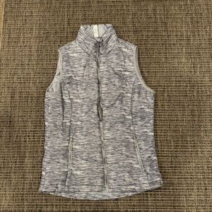 Ideology Gray Sleeveless Zip-Up Vest